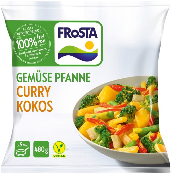 Gemüse Pfanne Curry Kokos Packshot