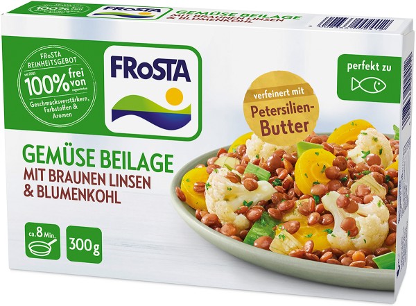 FRoSTA Gemüsebeilage Linsen & Blumenkohl 300g Packshot