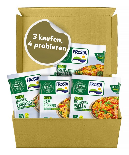 FRoSTA Veganpaket mit Neuheiten - Packshot