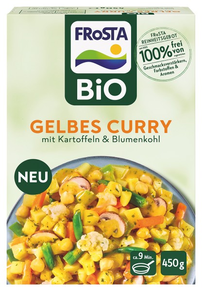 Gelbes Bio Curry mit Kartoffeln & Blumenkohl Packshot