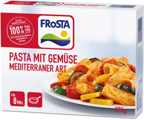 FRoSTA Pasta mit Gemüse mediterraner Art (375g)