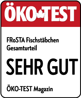 Logo: ÖKO-TEST "sehr gut" Fischstäbchen 2020